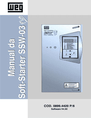 Manual Soft-starter Weg Ssw-03