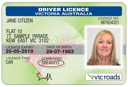 Condition Y Ontario Drivers License